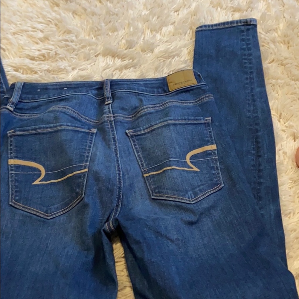 Super high rise skinny jeans